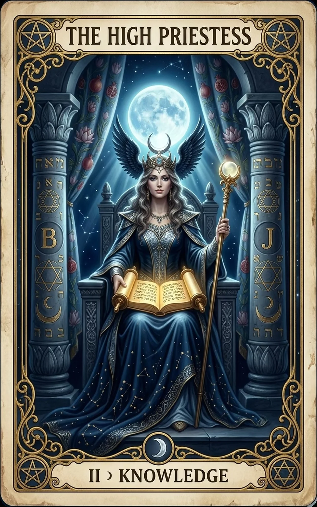 The High Priestess tarot card
