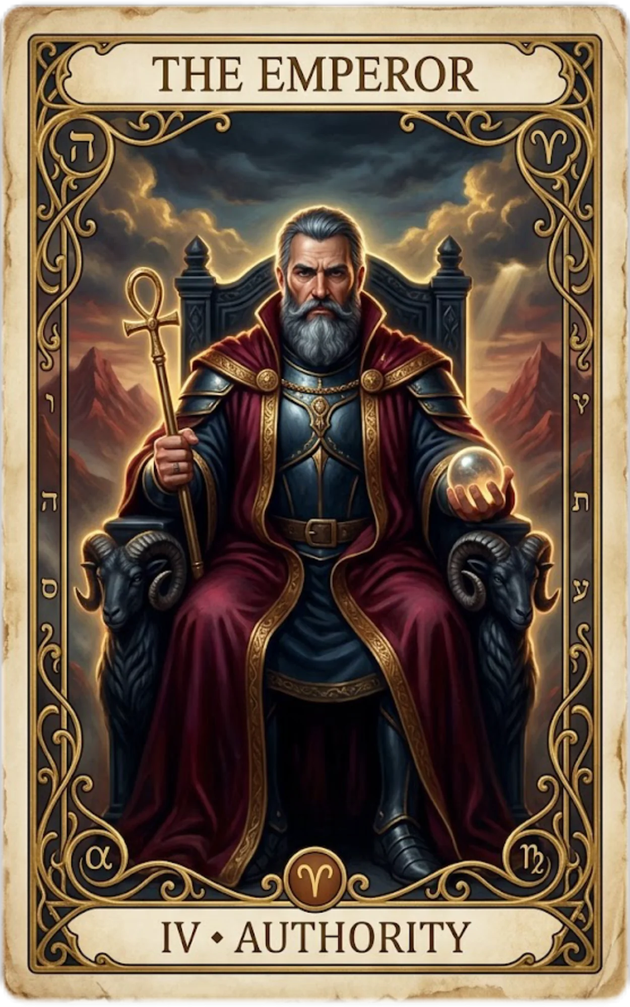 The Emperor tarot card