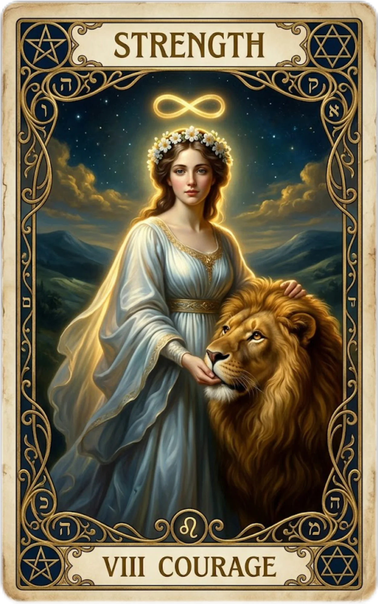 Strength tarot card