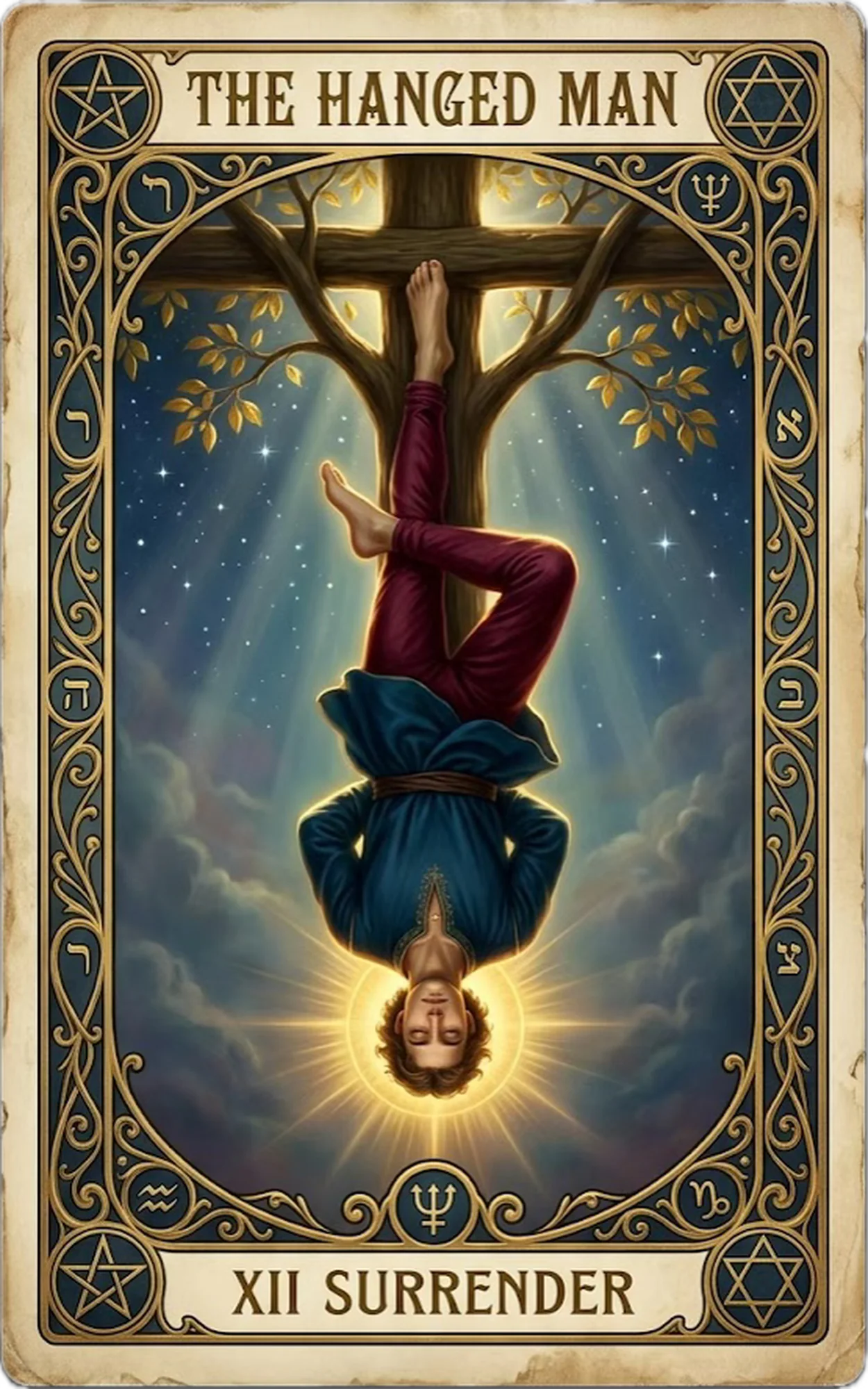 The Hanged Man tarot card