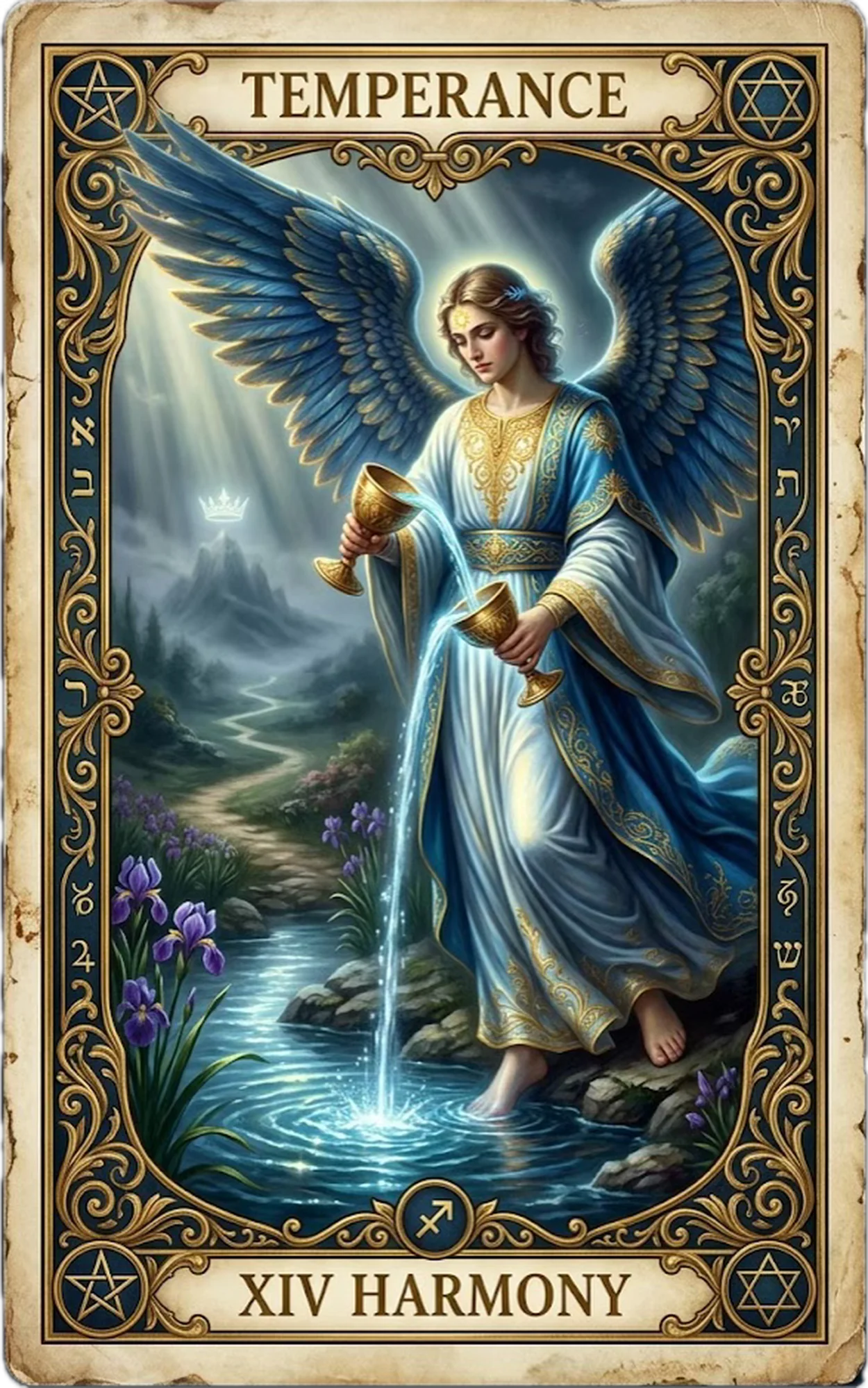 Temperance tarot card